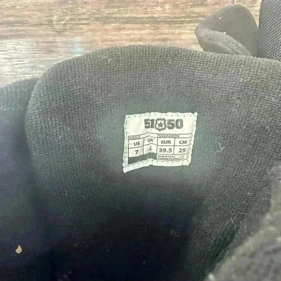 51 50 Snowboarding Black Snow Boots Size Men 7 - Picture 5 of 6